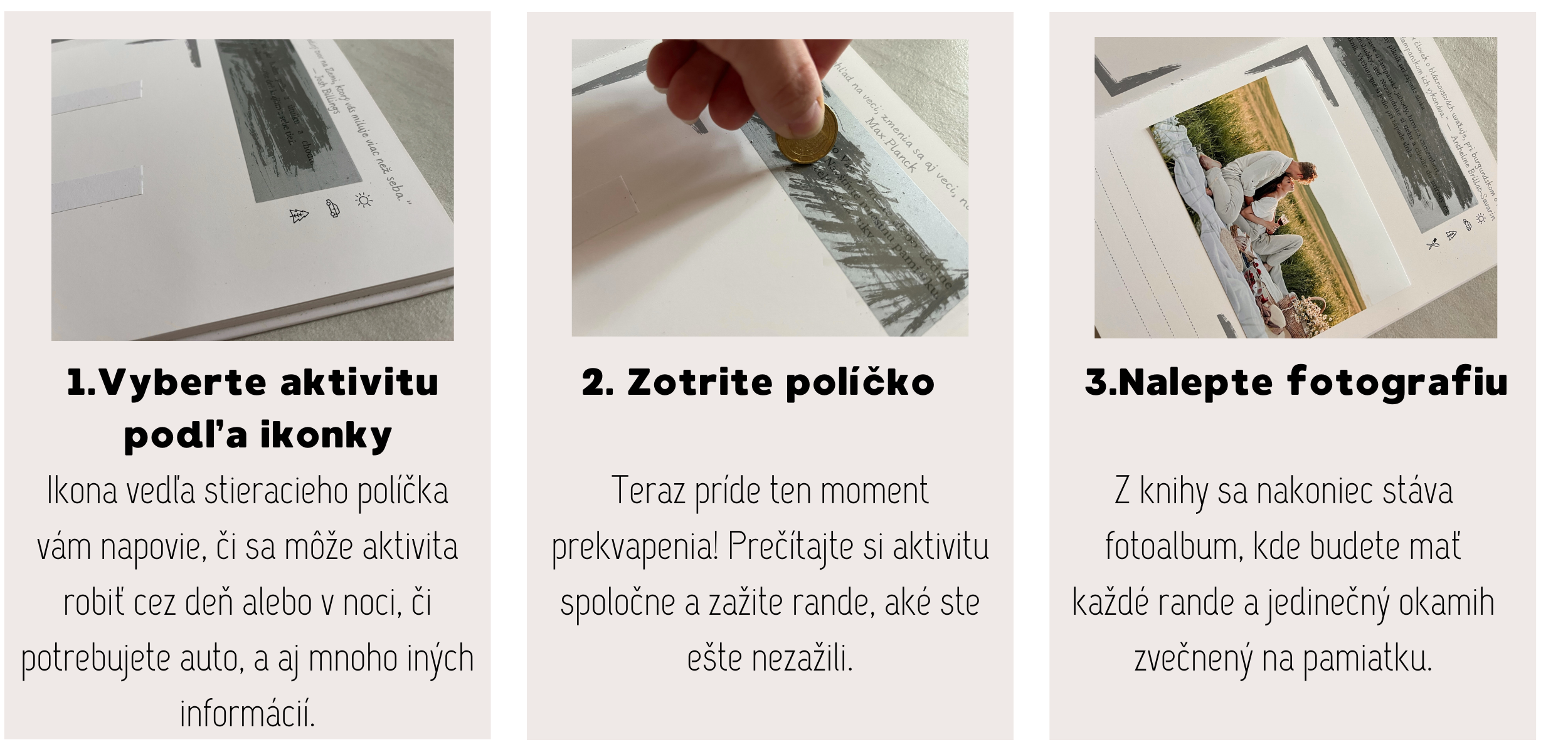 Teraz príde ten moment prekvapenia! Prečítajte si aktivitu spoločne a zažite rande aké ste ešte nezažili. (1)